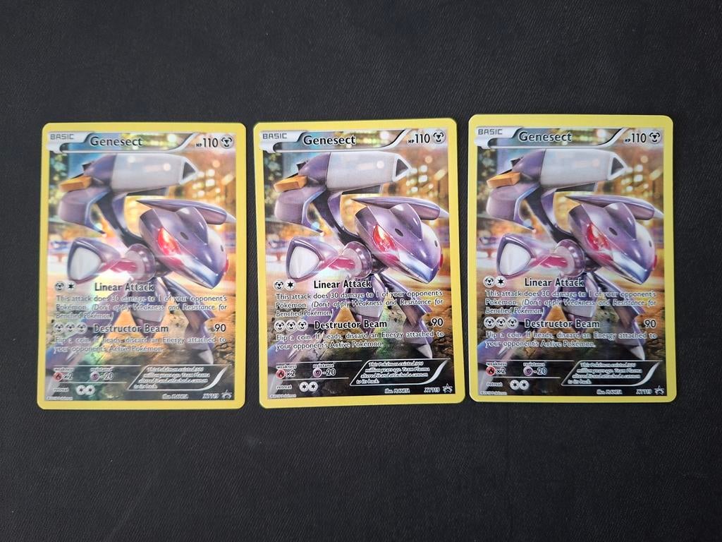 3x genesect XYPR119 black star promo, Hobby en Vrije tijd, Verzamelkaartspellen | Pokémon, Ophalen of Verzenden, Losse kaart