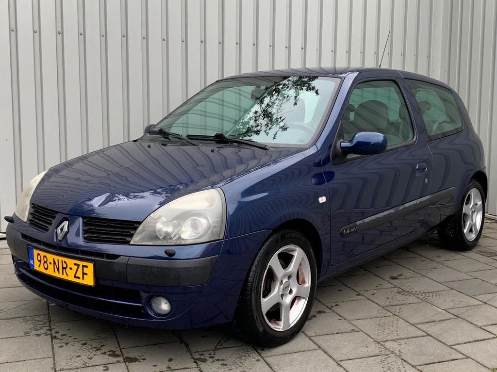 Renault Clio 1.4-16V Dynamique Luxe|158000KM|Airco|, Voorwielaandrijving, Blauw, Handgeschakeld, 955 kg