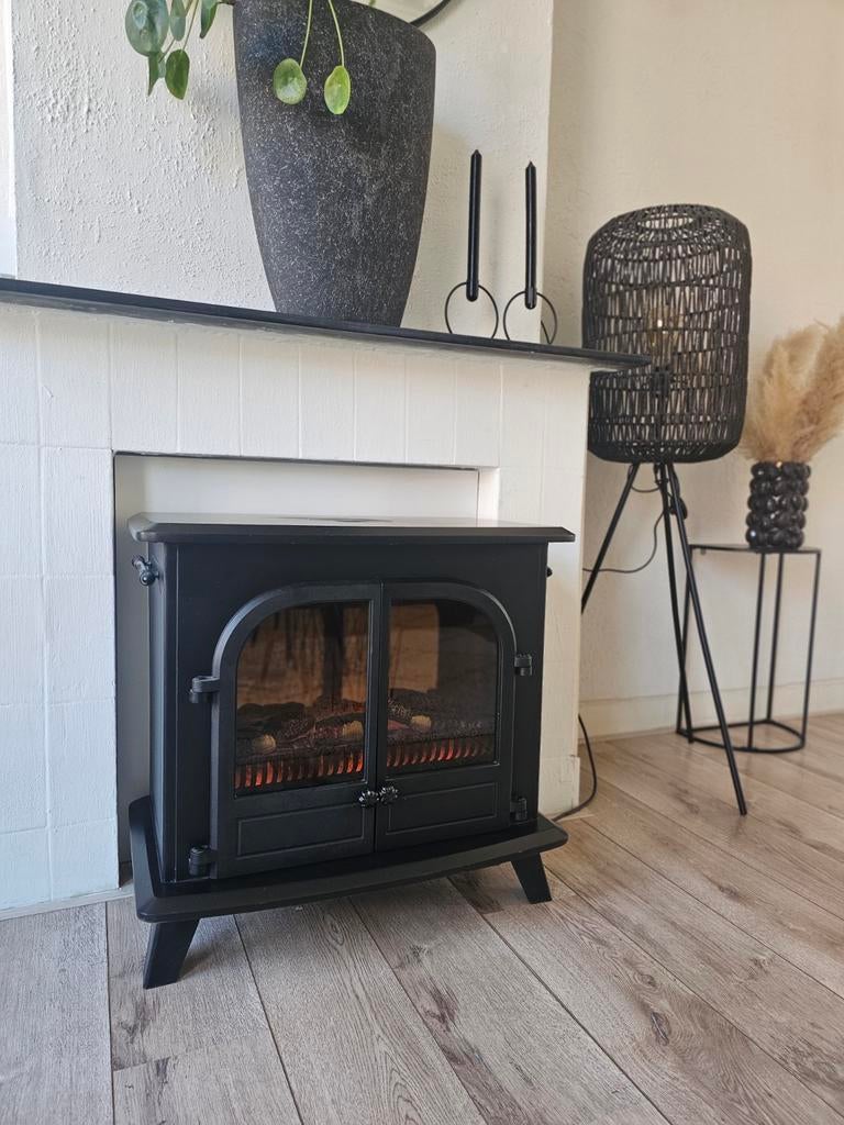 Vrijstaande elektrische sfeerhaard - klassieke kachel, Huis en Inrichting, Kachels, Gebruikt, Overige soorten, Elektrisch, Ophalen of Verzenden