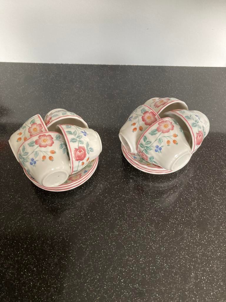 8 kop en schotels Churchill The Chartwell Collection, Ophalen of Verzenden