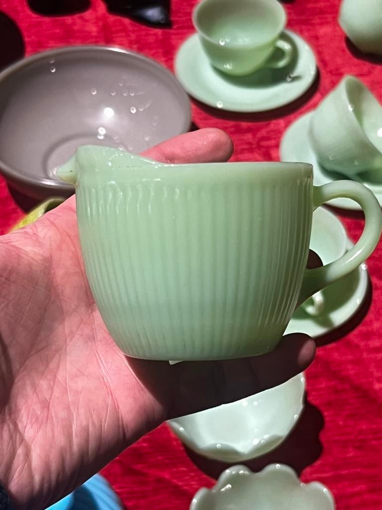 Fire King - Jadite - USA - persglas, Ophalen of Verzenden