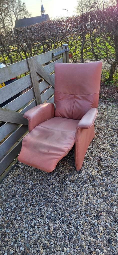 Leren stoel, Ophalen, Gebruikt, 100 tot 125 cm, Leer