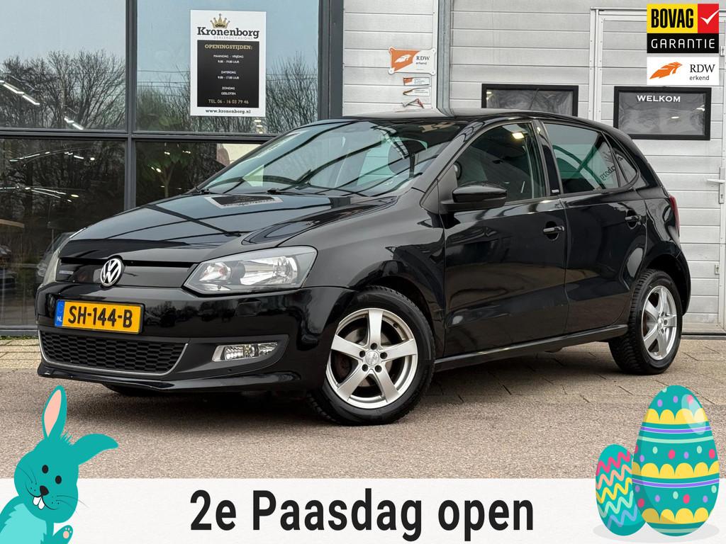 Volkswagen Polo 1.2-12V BlueMotion, NAP, APK, CRUISECR, Voorwielaandrijving, Euro 5, Zwart, 1198 cc