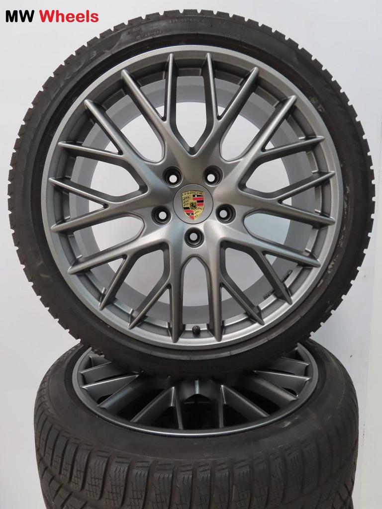 Originele Porsche Panamera 971 21 inch velgen winterbanden, Auto-onderdelen, Banden en Velgen, Gebruikt, -, -, Banden en Velgen