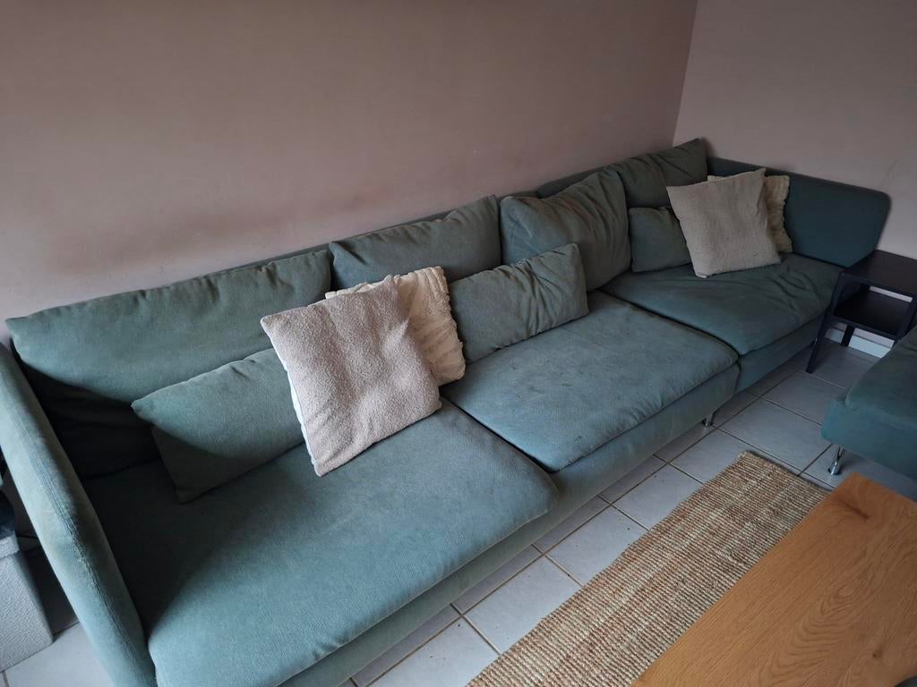 Groene Ikea Soderhamn hoekbank, Ophalen of Verzenden, Gebruikt, 75 tot 100 cm