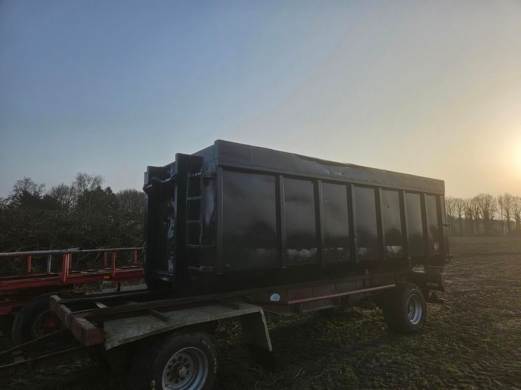 Rvs haakarm mestcontainer ong 22kuub vloeistofcontainer, Zakelijke goederen, Agrarisch | Werktuigen, Ophalen