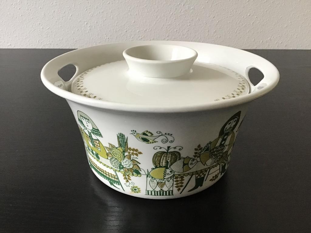 Figgjo Flint Market Turi ovenschaal met deksel., Ophalen of Verzenden, Overige stijlen, Schaal of Schalen