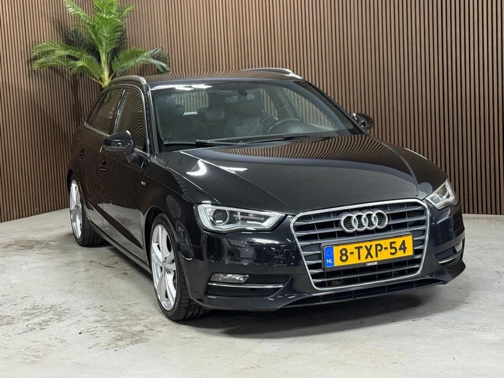 Audi A3 Sportback 1.4 TFSI S-Line (bj 2013, automaat), Euro 5, Gebruikt, Leder en Stof, 650 kg