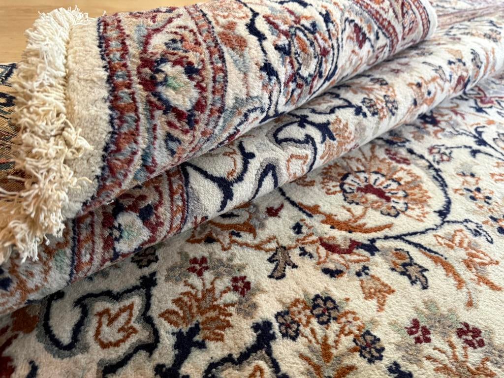 Groot handgeknoopt Perzisch Nain tapijt 335 x 247 cm, Klassiek, mid-century, bohemian en eclectisch, Info@bababoho.com, Zo goed als nieuw