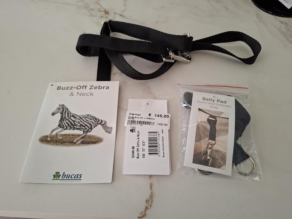 Bucas vliegen deken, Wit, Vliegendeken, Overige materialen, Ophalen of Verzenden