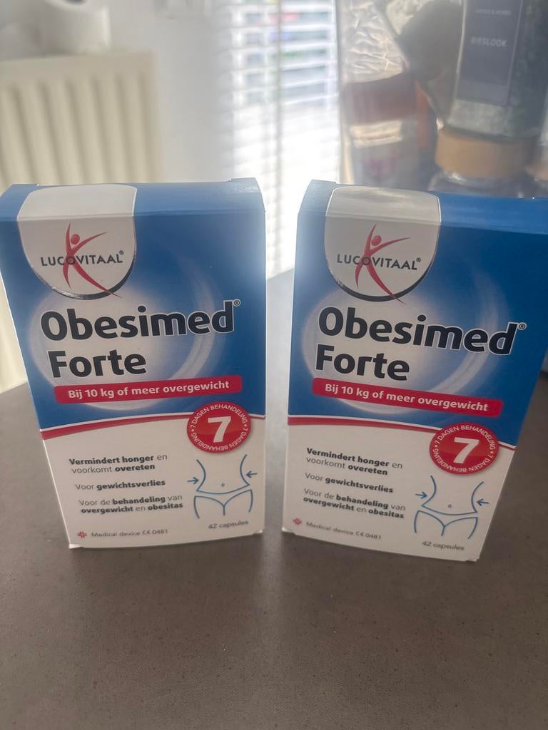2x Lucovitaal Obesimed Forte 42 capsules - Nieuw, Ophalen of Verzenden, Nieuw, Pillen