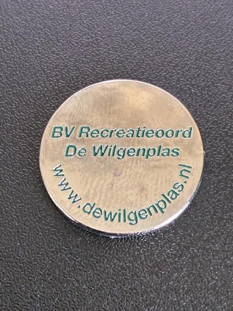 winkelwagenmuntje de Wilgenplas, Ophalen of Verzenden