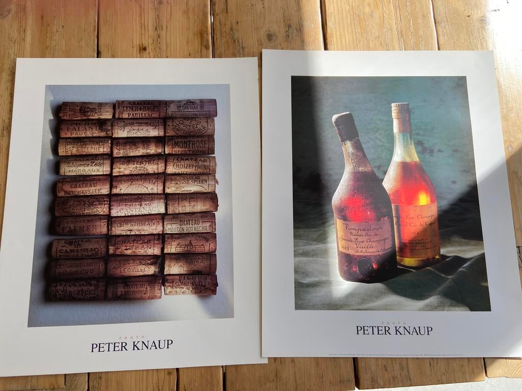 2 posters Peter Knaup, Ophalen of Verzenden, Zo goed als nieuw, Hout, Minder dan 50 cm