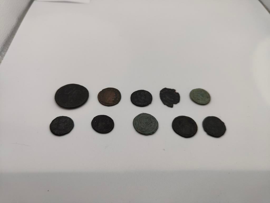 Mooi lot Romeinse munten. 10 stuks., Ophalen of Verzenden, Italië