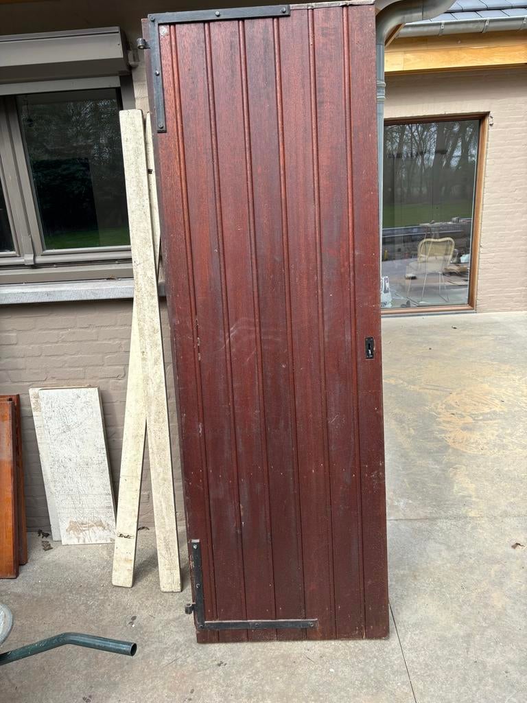 Hardhouten luiken en thermopane ramen diverse maten, Gevelraam of Ruit, Gebruikt, Minder dan 80 cm, Dubbelglas