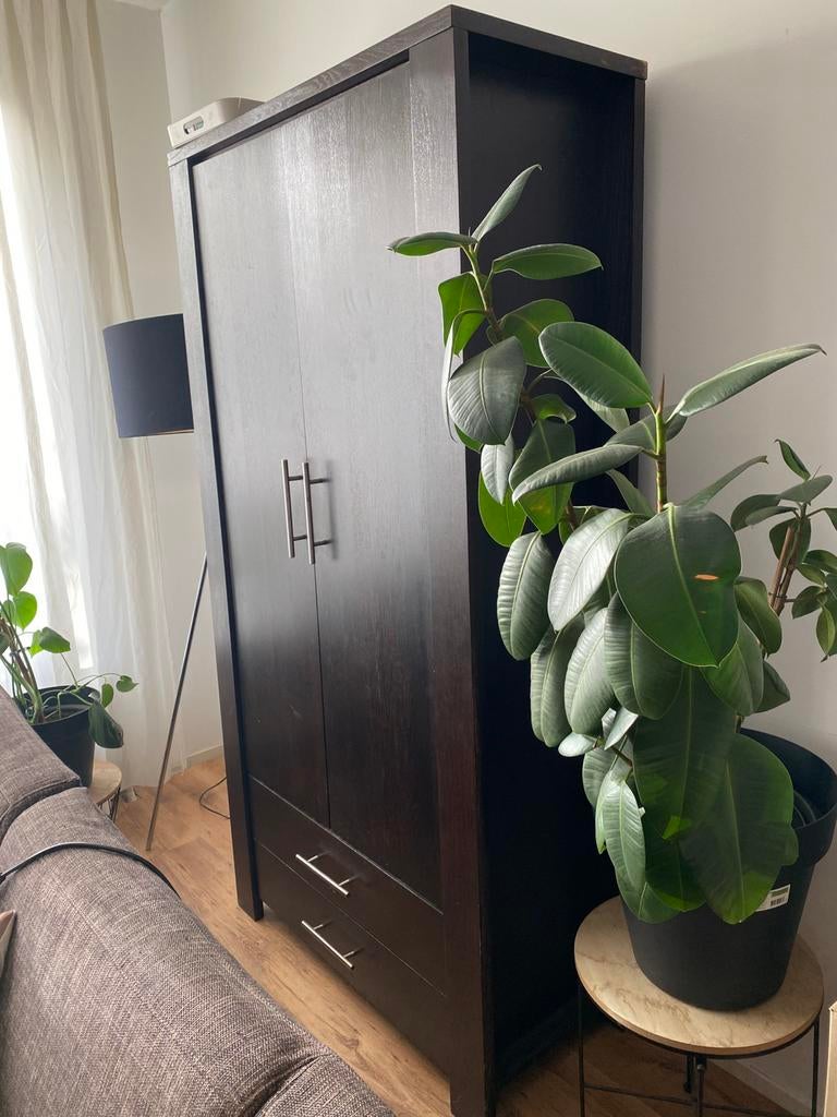 Massief houten kast, Ophalen, Gebruikt, 50 tot 100 cm, Minder dan 100 cm