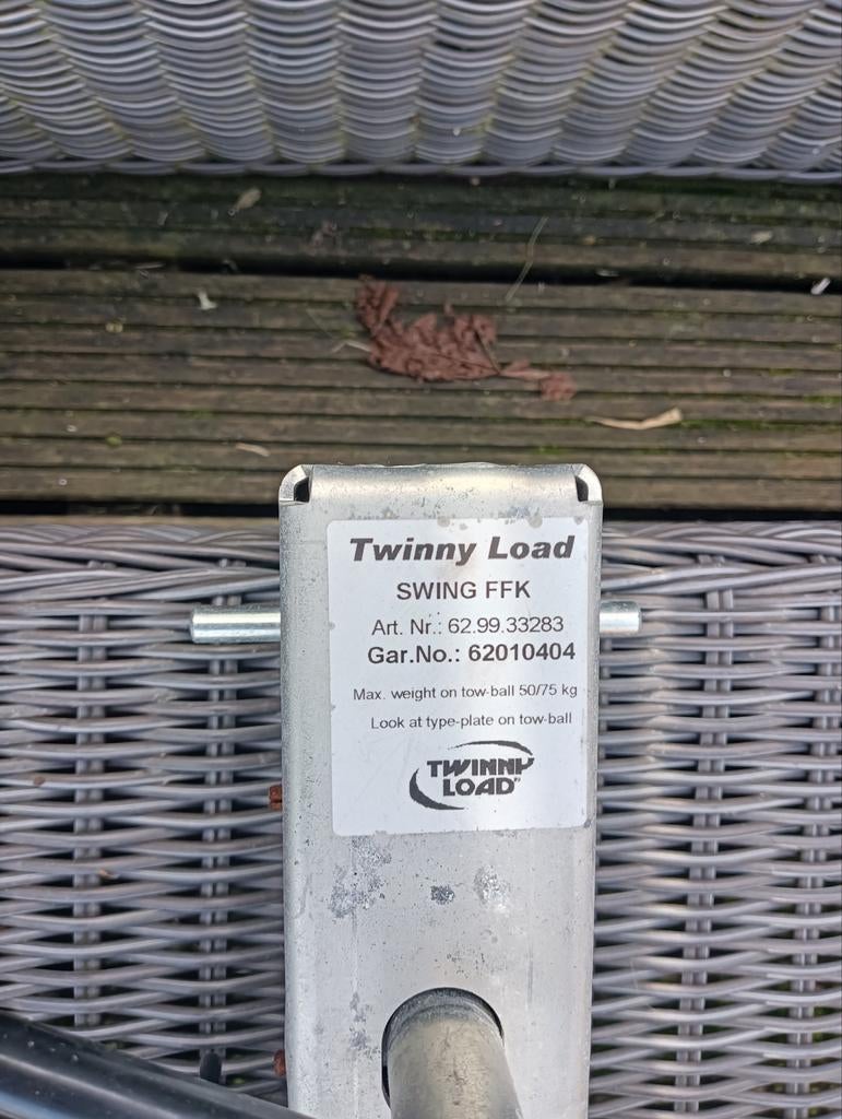 fietsendrager Twinny load swing ffk kantelbaar, Auto diversen, Fietsendragers, Ophalen, Zo goed als nieuw, 2 fietsen, Trekhaakdrager