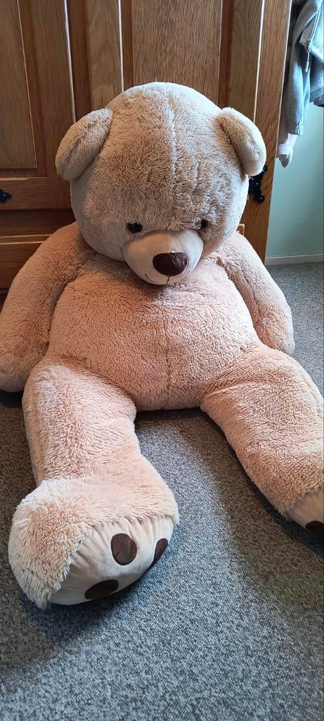 Grote teddy beer 1,35m, Ophalen, Zo goed als nieuw, Beer