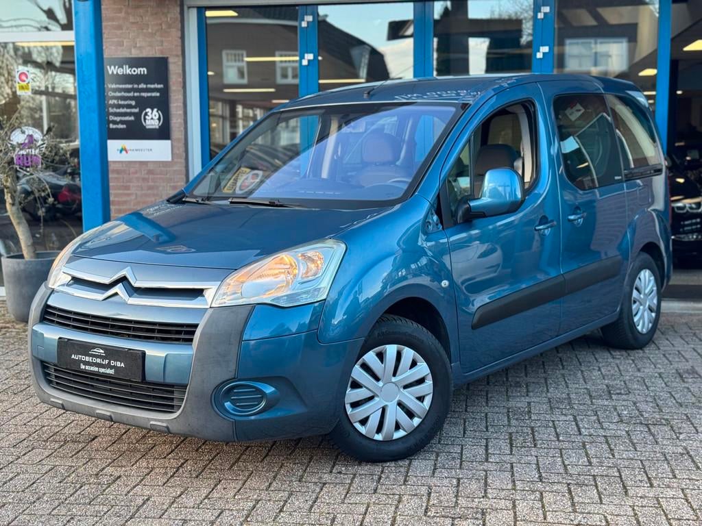 Citroen BERLINGO 1.6-16V Multispace 2008 BLAUW AIRCO APK NAP, Voorwielaandrijving, Stof, Gebruikt, Zwart