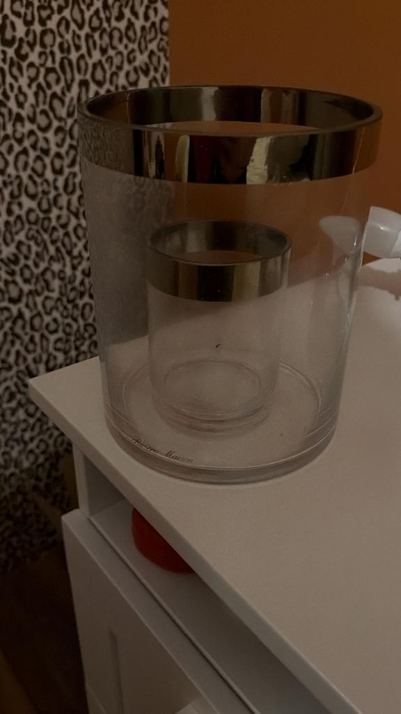 Riviera Maison Hurricane Windlicht Goud Glas, Ophalen, Overige materialen, Overige kleuren, 25 tot 50 cm