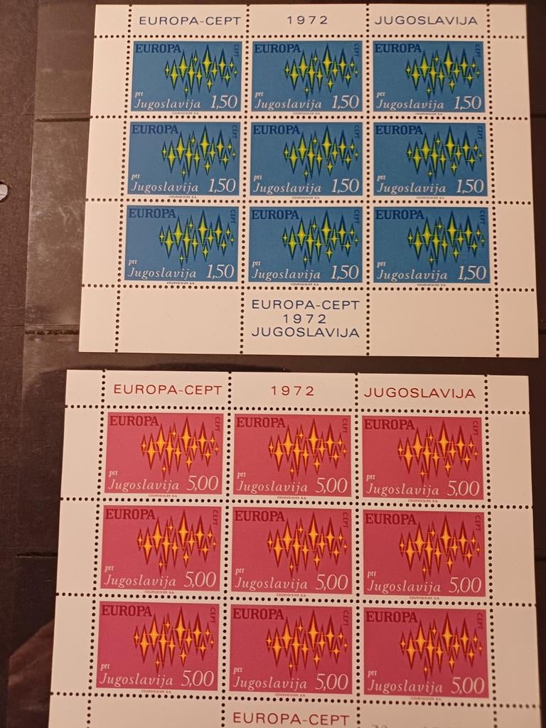 JOEGOSLAVIË 1972 2 x vel  postfris, Ophalen of Verzenden, Sport