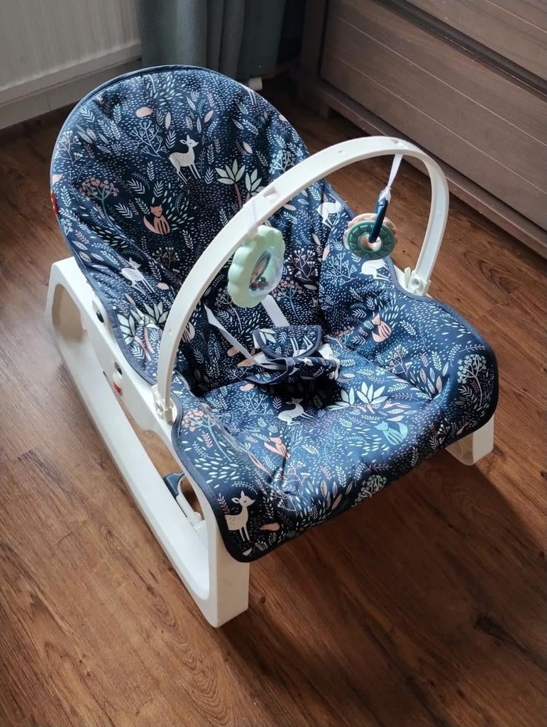 Fisher-Price Wipstoel met bosdierenprint, Ophalen, Fisher-Price, Gebruikt, Verstelbaar