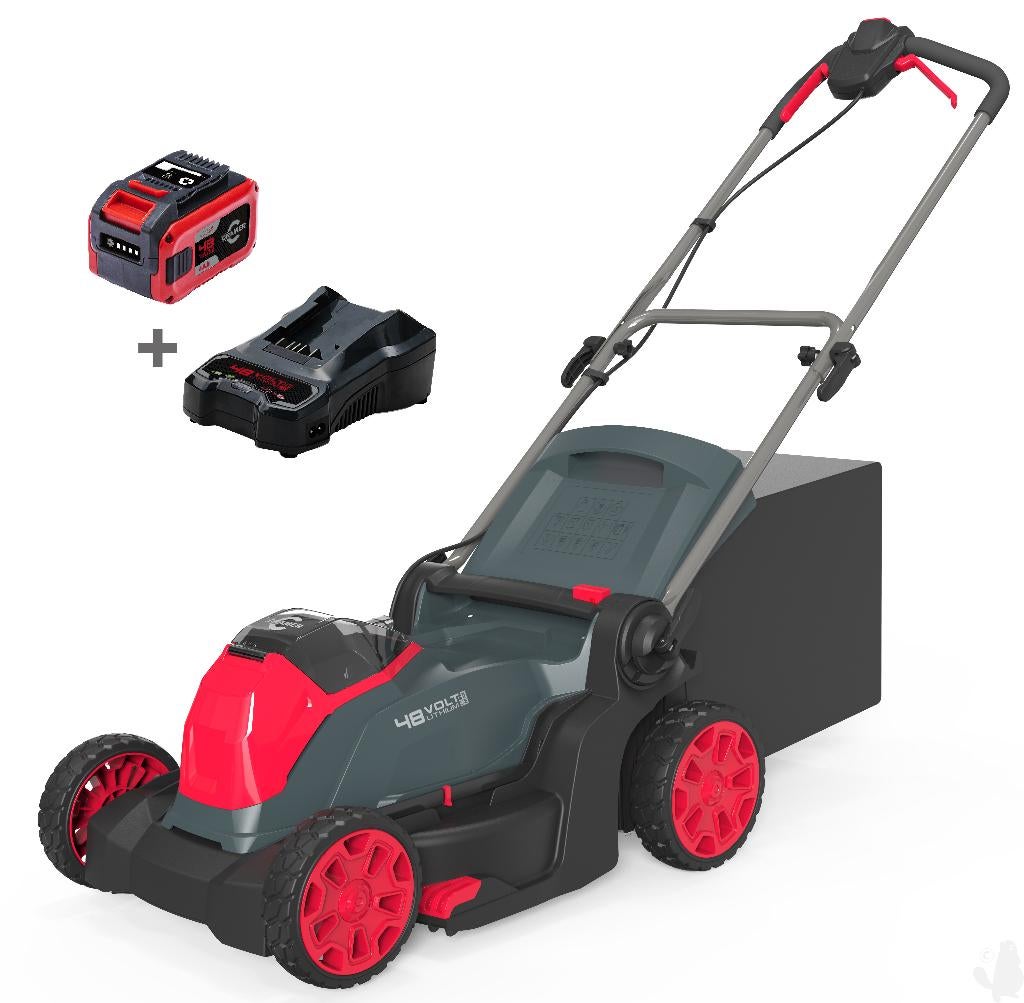aktie accu grasmaaier 48 volt van 469 euro voor 375 euro !!!