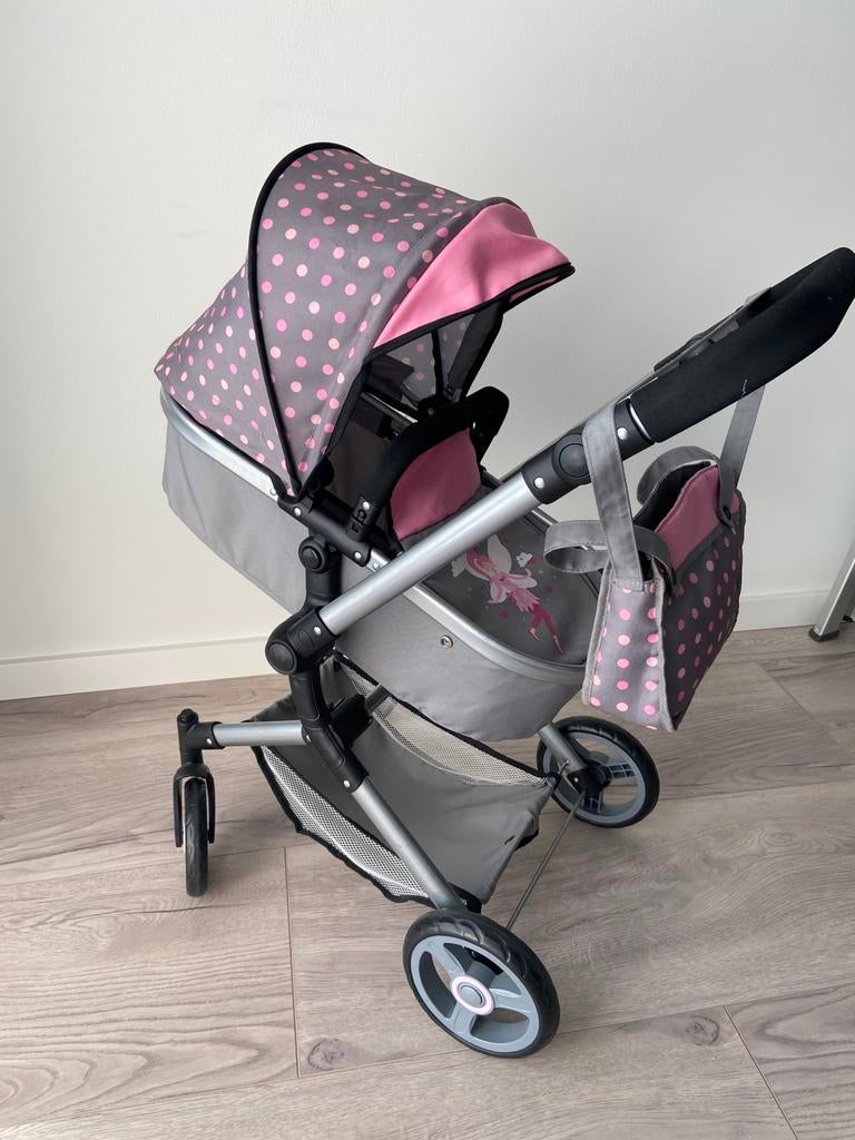 Poppenwagen, verstelbare kinderwagen zgan, Ophalen, Zo goed als nieuw, Babypop
