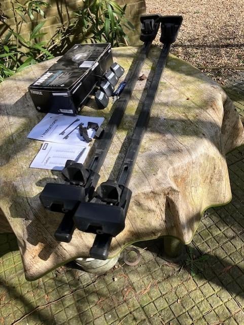 dakdragers Thule open rail, Ophalen, Gebruikt