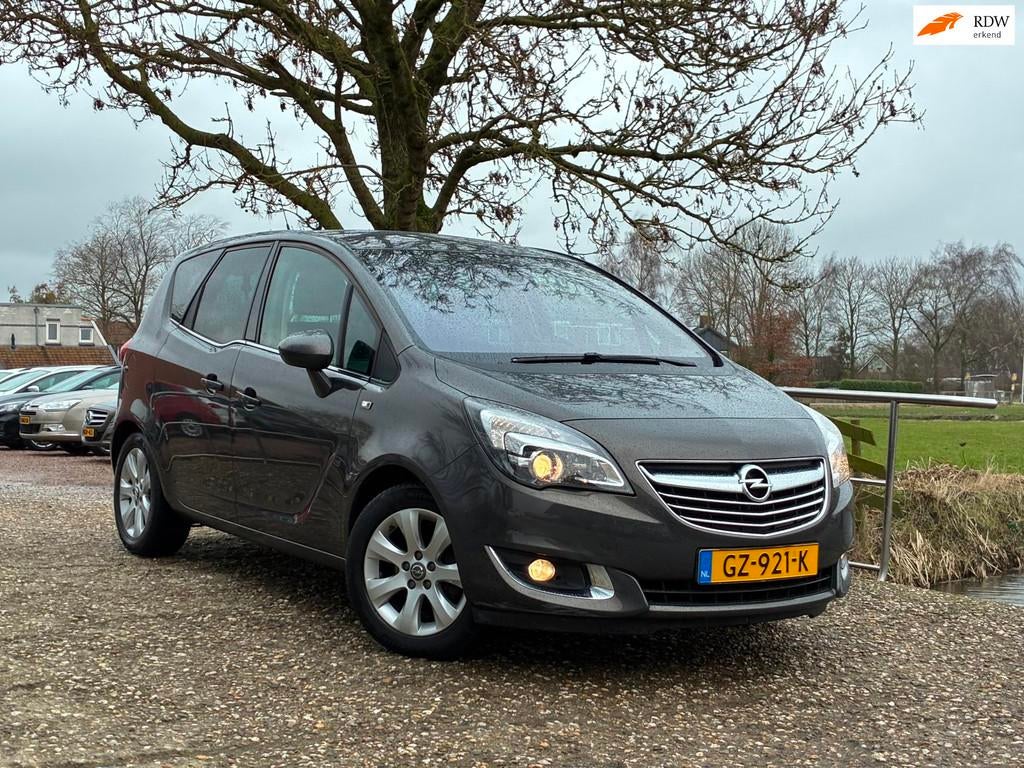Opel Meriva 1.4 Turbo Cosmo | Leder + Cruise + Clima nu €, Auto's, Opel, Voorwielaandrijving, 4 cilinders, Stoelverwarming, Bedrijf