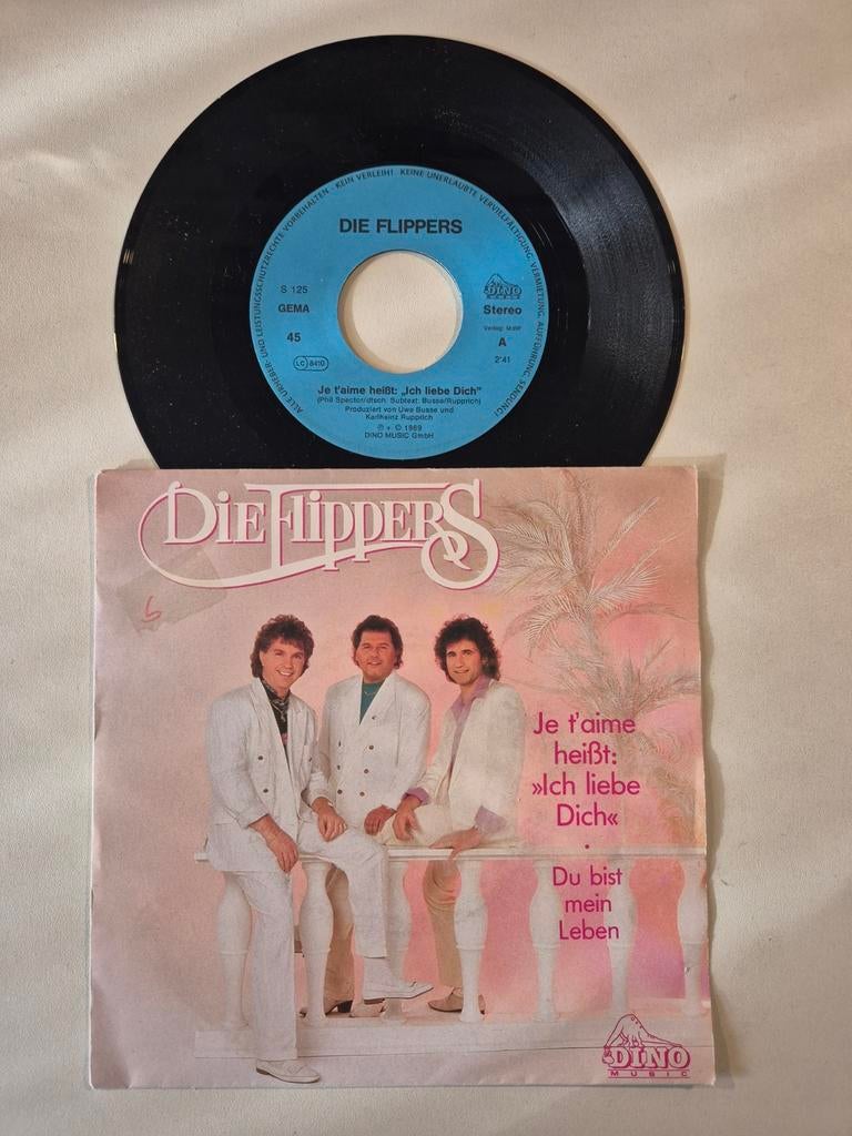Die Flippers-Je t'aime heißt ich liebe dich, Ophalen of Verzenden, Zo goed als nieuw, Overige formaten, Levenslied of Smartlap