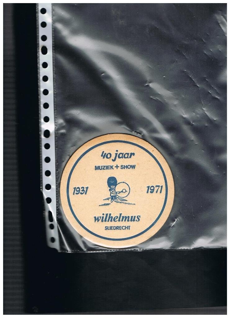 OUD BIERVILTJE SLIEDRECHT, Verzamelen, Biermerken, Verzenden, Nieuw, Viltje(s), Overige merken