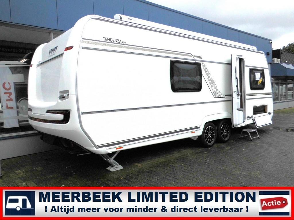 Fendt Tendenza 650 SFD 4373,= KORTING +MOVER +AIRCO +THULE, Caravans en Kamperen, Caravans, Rondzit, 7 tot 8 meter, Schokbreker
