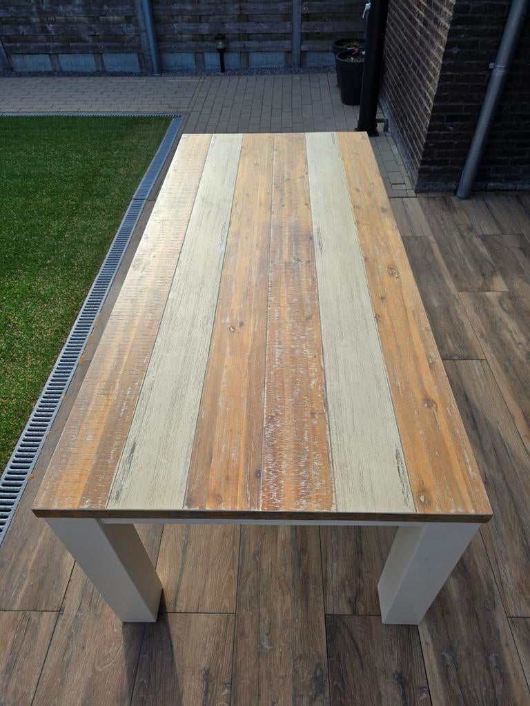 Eettafel cortena light 220cm, Ophalen, 200 cm of meer, 50 tot 100 cm, Zo goed als nieuw