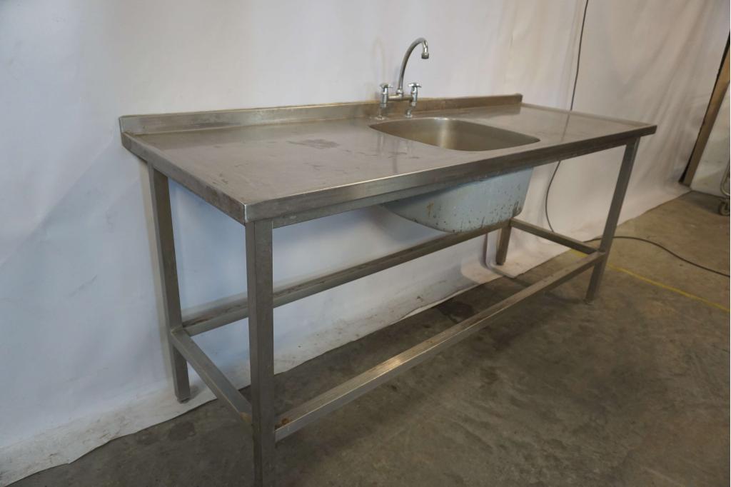 RVS horeca spoeltafel werktafel afvoertafel aanvoertafel, Gebruikt, RVS Meubilair, Niet ingevuld, Niet ingevuld
