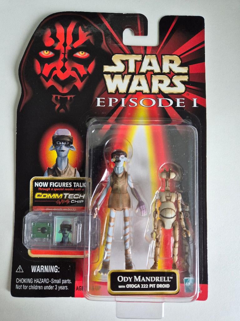 Star Wars EP1 Ody Mandrell with Otoga 222 Pit Droid, Ophalen of Verzenden, Nieuw, Actiefiguurtje