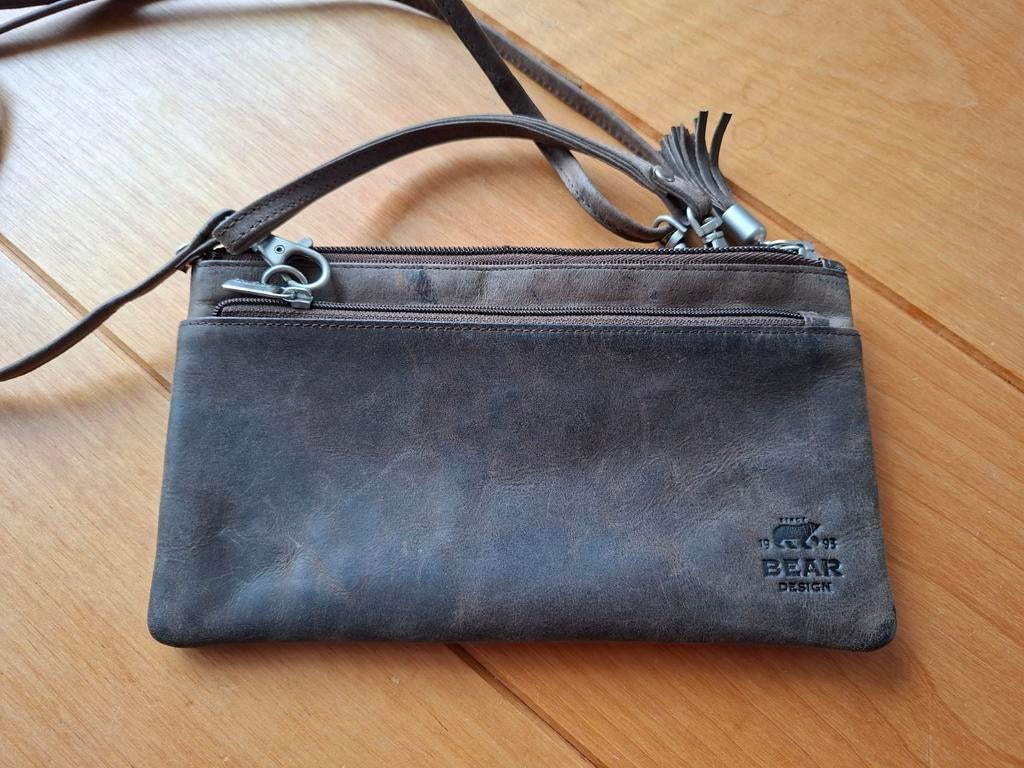 Hand/schouder tas Bear Design, bruin, Sieraden, Tassen en Uiterlijk, Tassen | Schoudertassen, Overige merken, Bruin, Ophalen of Verzenden