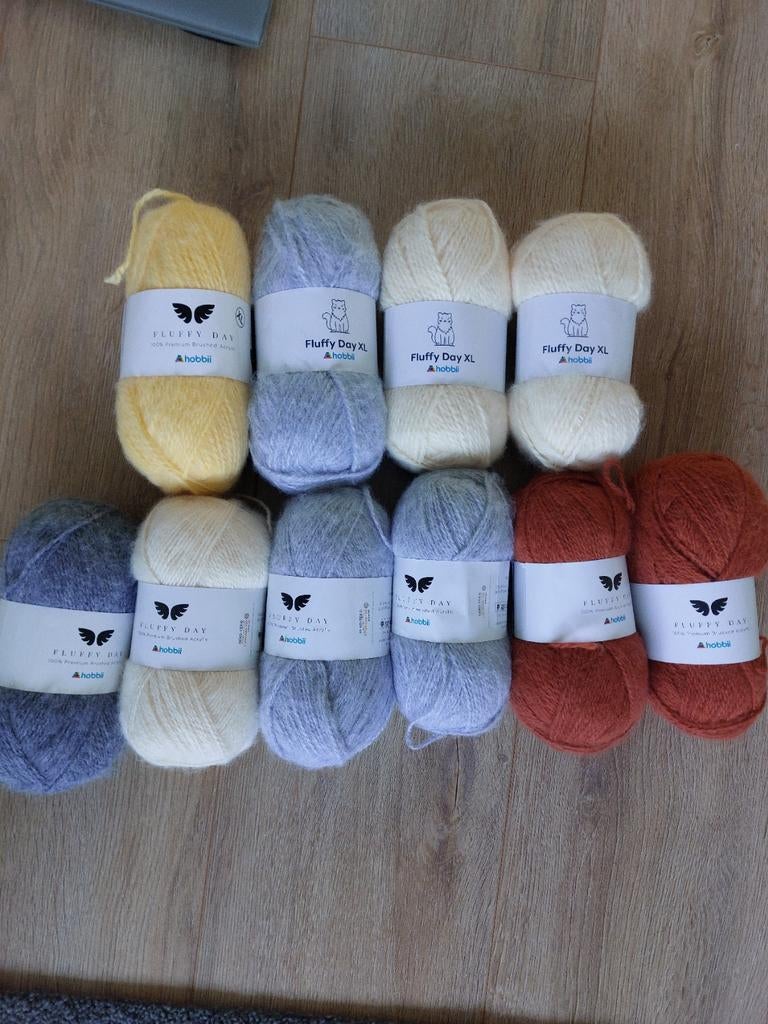 Hobbii Fluffy Day en XL haakgaren/breigaren, Ophalen of Verzenden, Nieuw, Breien of Haken, Wol of Garen
