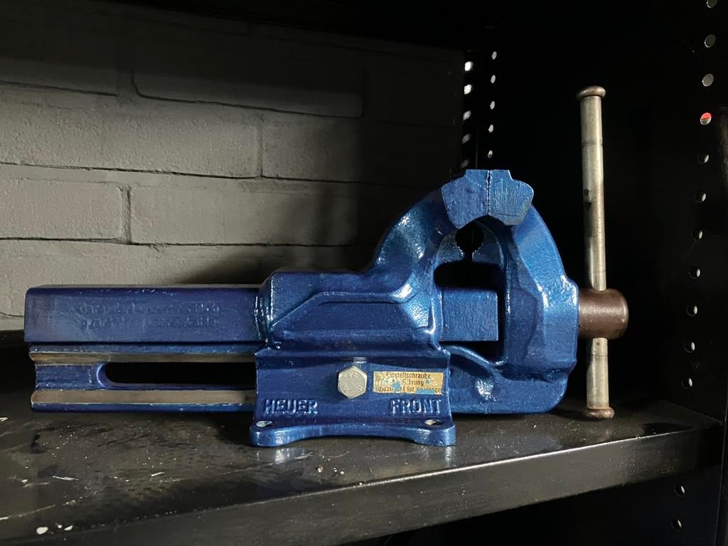 Heuer Front 120mm bankschroef ZGAN, Ophalen, Zo goed als nieuw