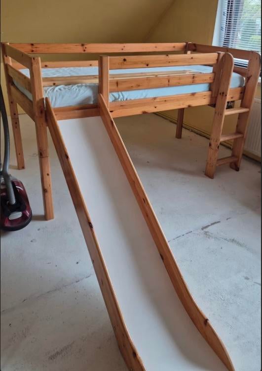 Flexa Classic - Halfhoogslaper met glijbaan - 120cm!!!, Ophalen, Zo goed als nieuw, Halfhoogslaper