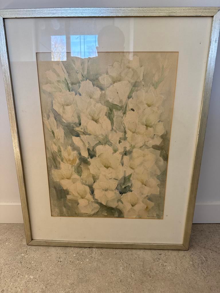 Aquarel  schilderij Jopie Limburg - Bloemen, Ophalen of Verzenden