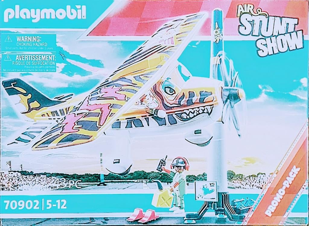 Air Stuntshow Propellorvliegtuig Tiger 70902, Ophalen of Verzenden, Zo goed als nieuw, Complete set