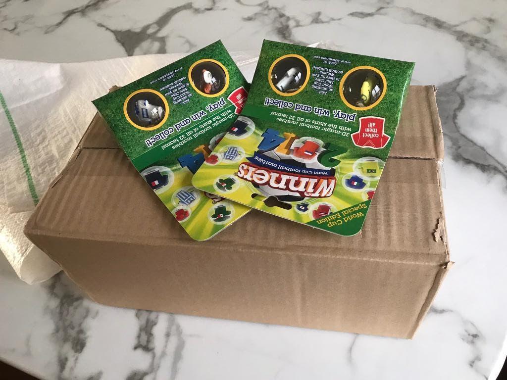 Winners WK 2014 knikkers - 50 doos (2.400 knikkers), Ophalen, Geen, Geen, Nieuw