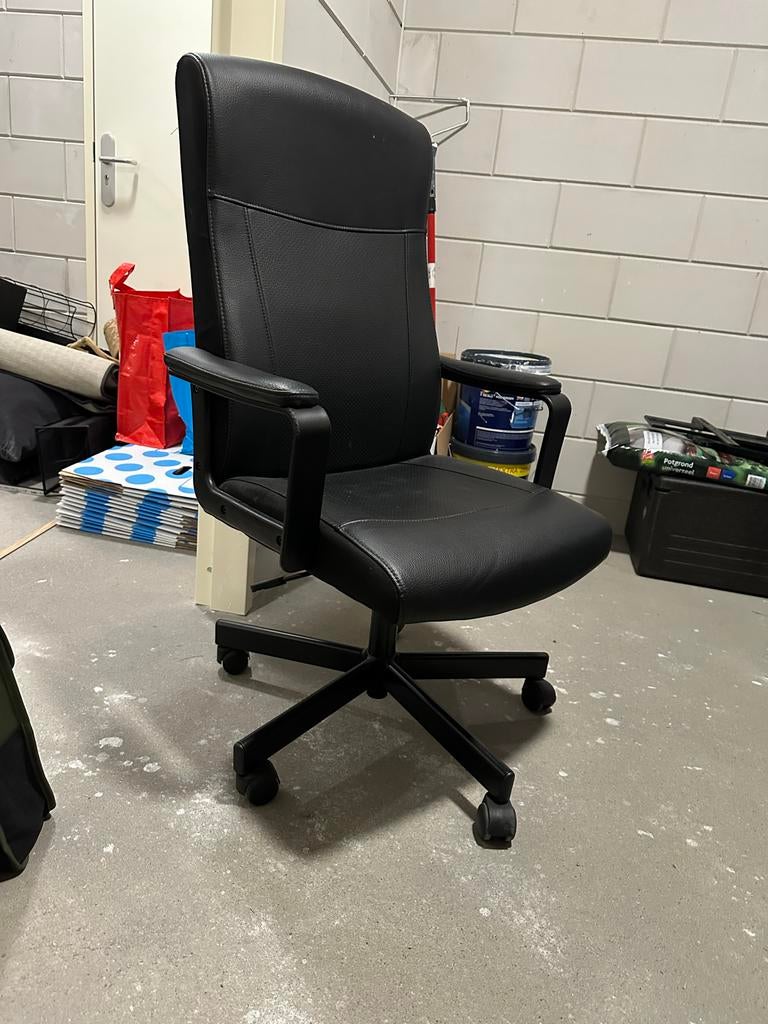 Ikea RENBERGET Bureaustoel - Zwart, Bomstad, Huis en Inrichting, Bureaustoelen, Ophalen of Verzenden, Gebruikt, Zwart, Bureaustoel