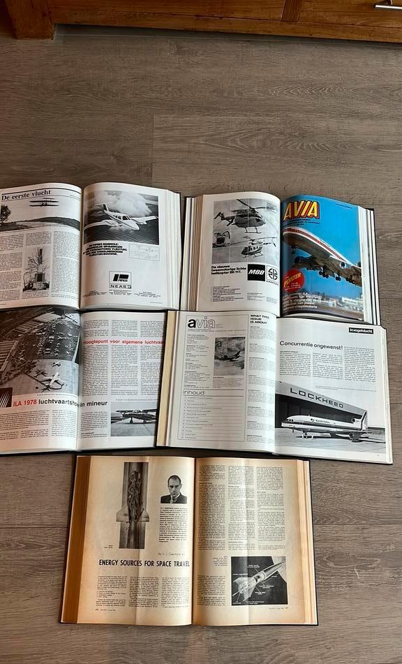 5 delen Gebonden jaargangen avia lucht- en ruimtevaart, Verzamelen, Ophalen of Verzenden, Gebruikt, Boek of Tijdschrift