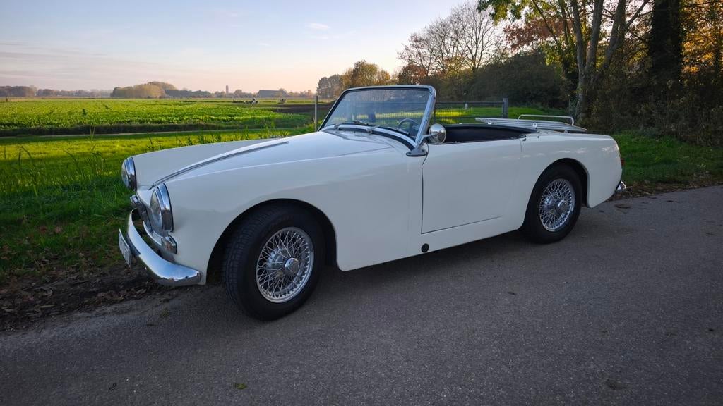 MG Midget 1.1 1963 Wit, Auto's, MG, Zwart, Cabriolet, Wit, Origineel Nederlands