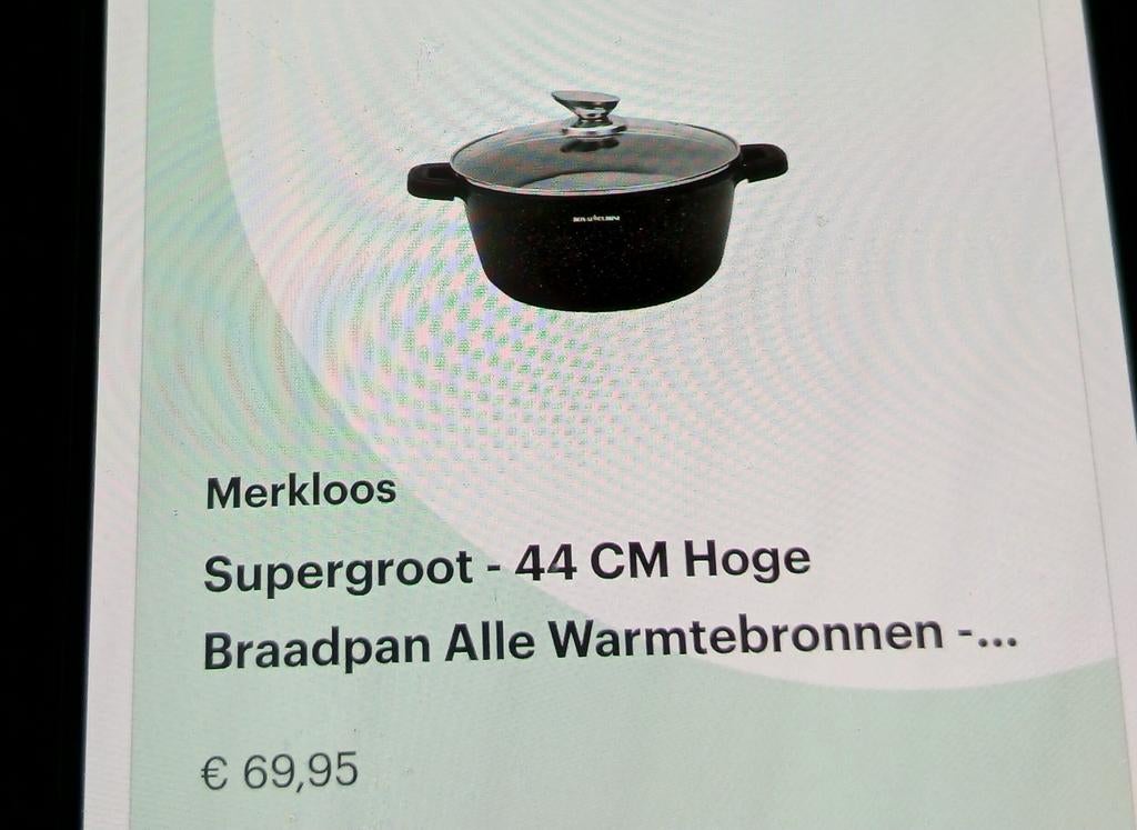 Tekoop super mooie groote.pan, Ophalen of Verzenden, Zo goed als nieuw, Rvs