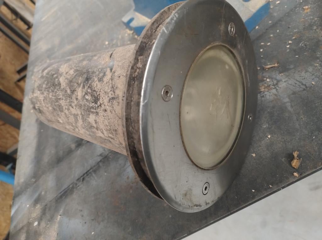 Gebruikte grondspot met lamp, Gebruikt, Minder dan 50 watt, Ophalen of Verzenden, Netvoeding