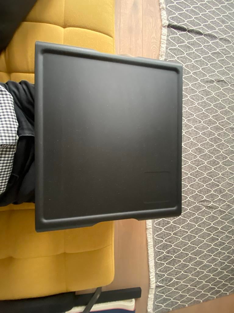 Schootkussen als nieuw zwart 37x34 cm, Ophalen of Verzenden, Zo goed als nieuw, Rechthoekig, Kunststof