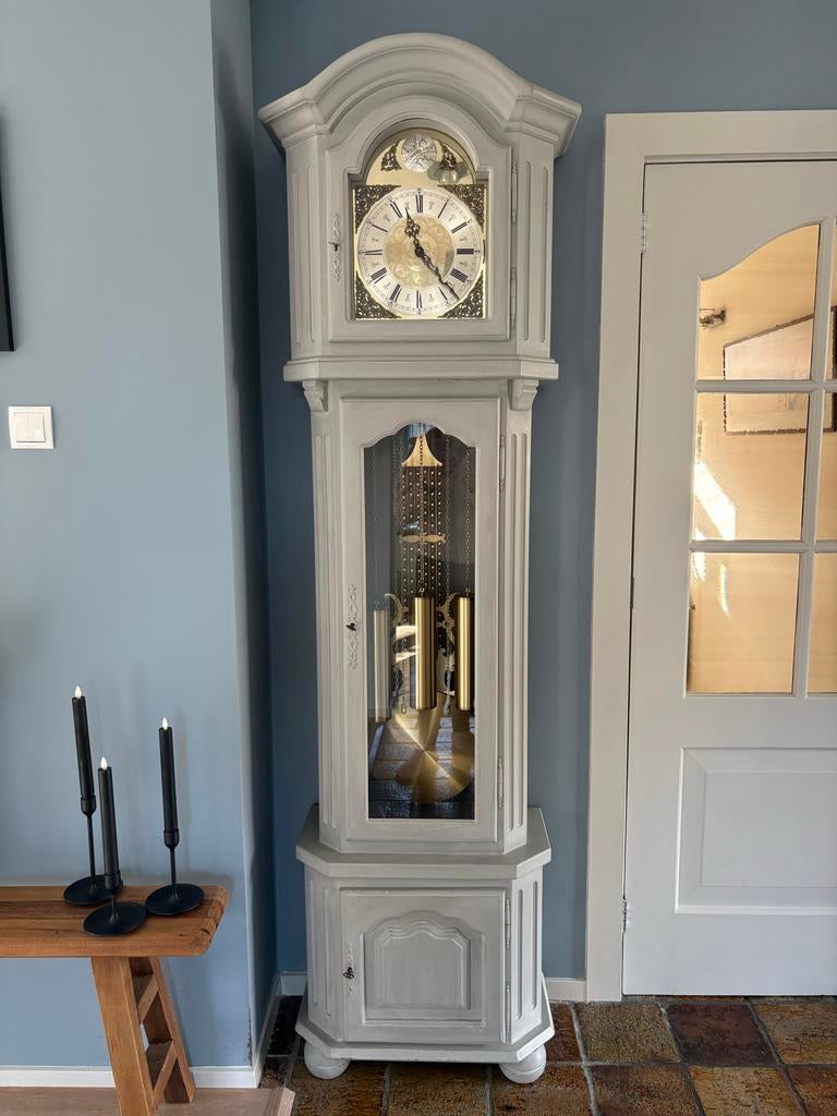 Mooie Tempus Fugit staande klok, Antiek en Kunst, Antiek | Klokken, Ophalen